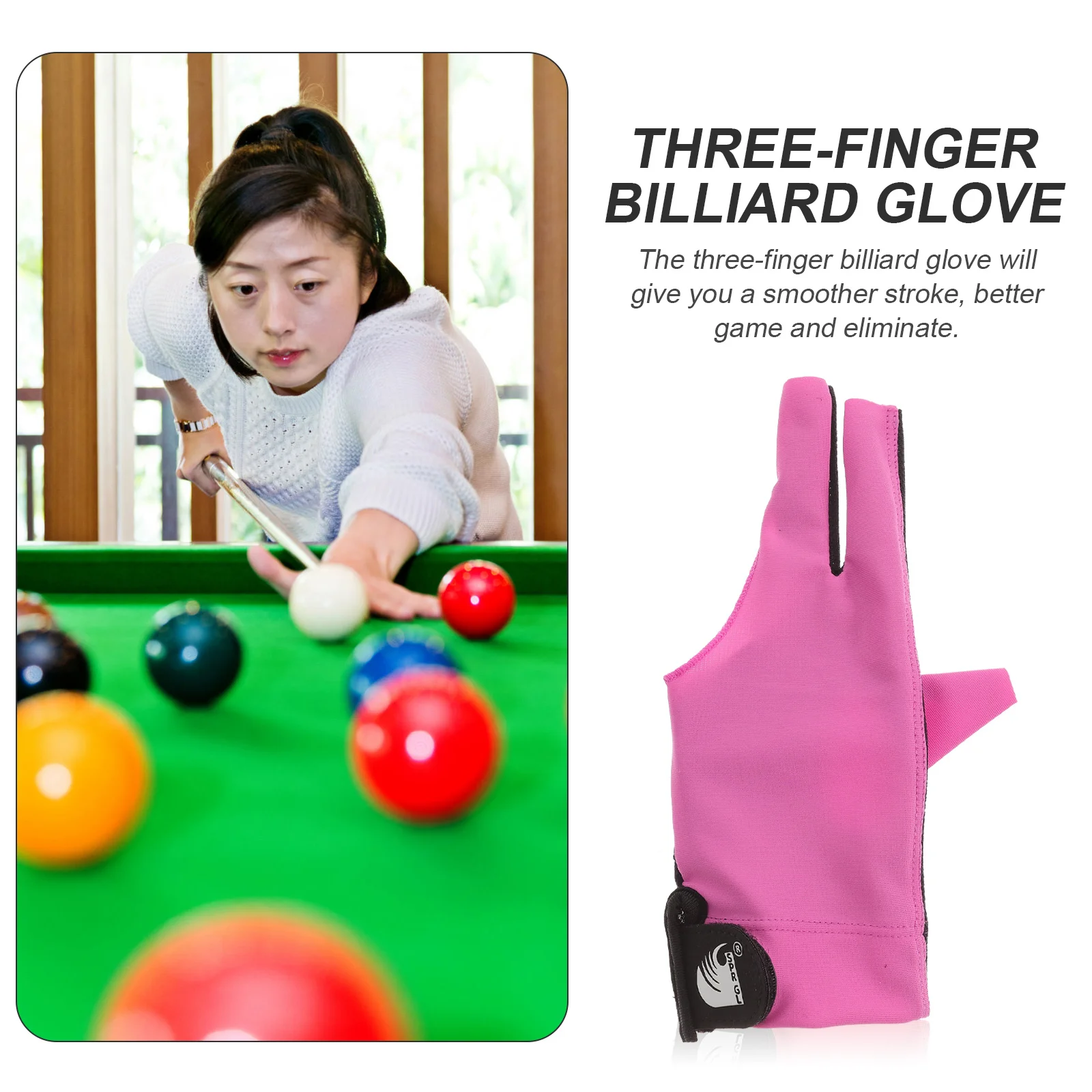 

Антиэластичные перчатки для игры в бильярд с 3 пальцами, быстросохнущие дышащие перчатки для мужчин