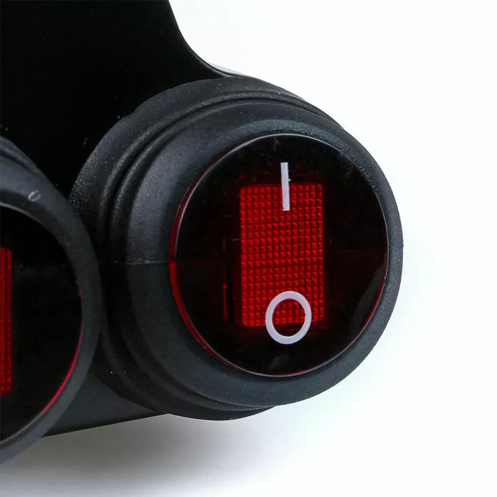 

7/8'' 22mm Motorcycle Handlebar Headlight Fog Spot Light Dual On Off Switch Dual Button Waterproof Switch 12V 10A