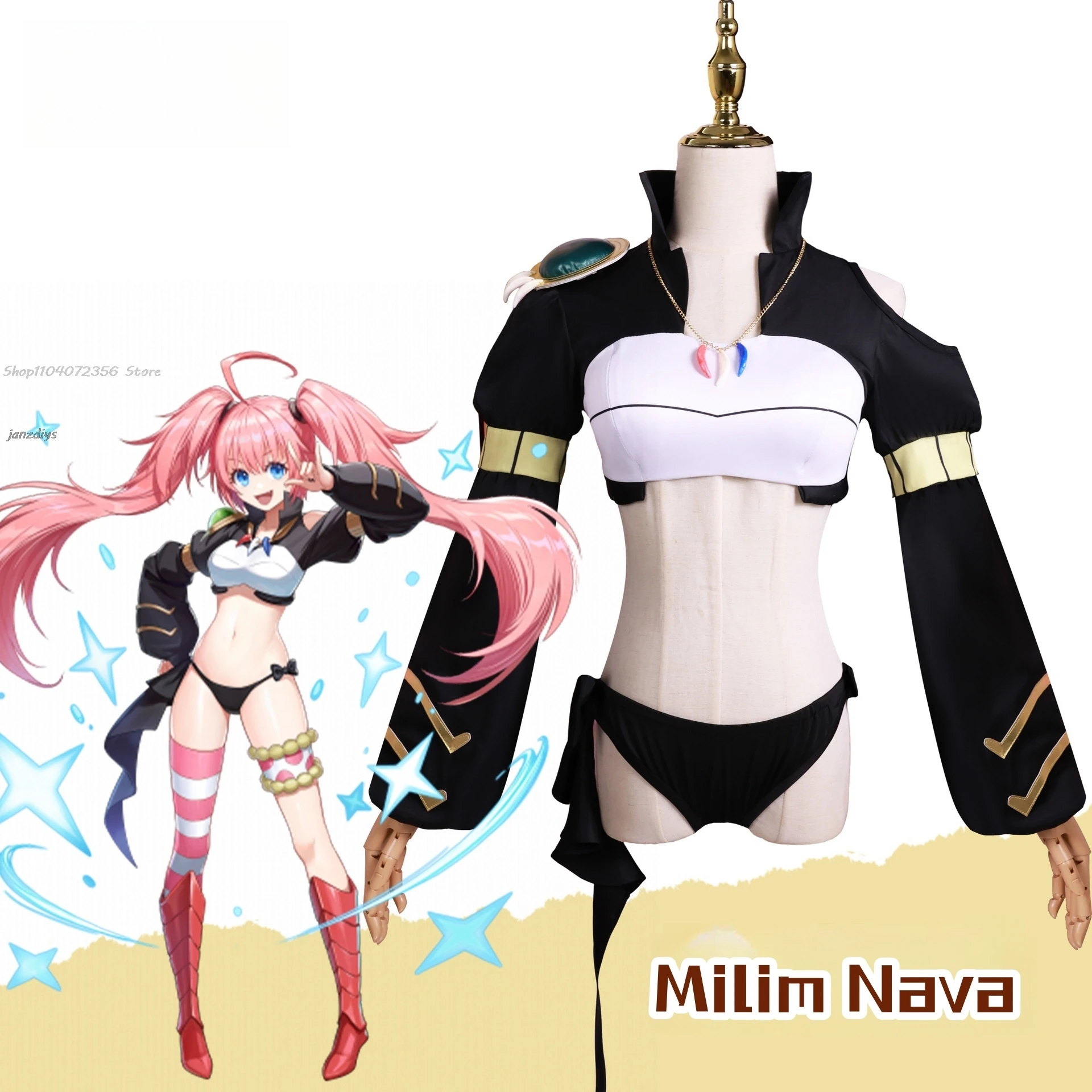 Милим Нава Костюм That Time I Got Reincarnated As A Slime Косплей Аниме Женщина Одежда Женские