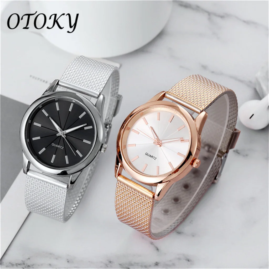 

Womens Watch Gold Black Watch Magnetic Stainless Steel Mesh Band Luxury Montre Femme Diamond Wristwatches Relogio Feminino