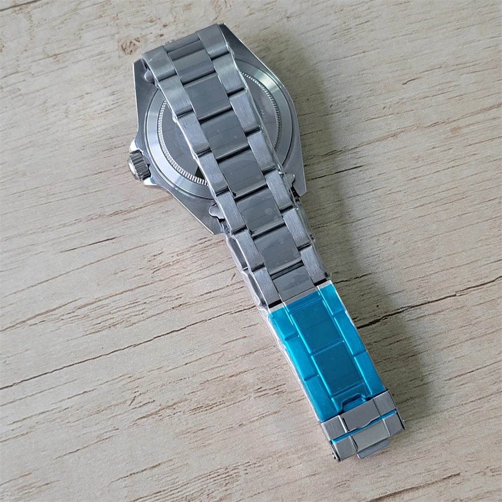 Men Watch Modification Accessories 39mm Watch Case Sapphire Mirror Stainless Steel Case Strap Set for NH34 NH35 NH36 Movement