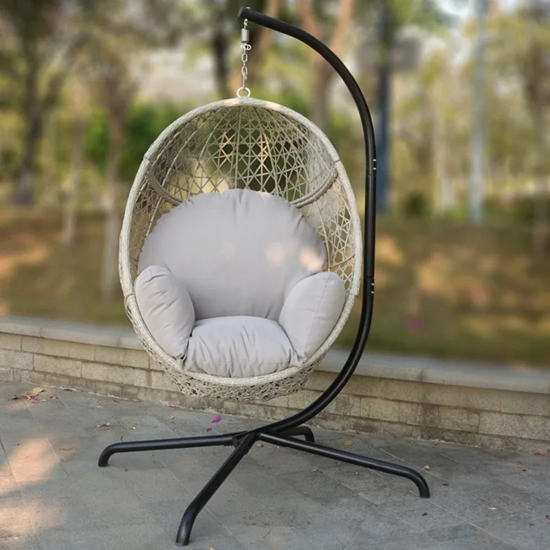 Фото Подвесное кресло-гамак из ротанга Darwin Outdoor PE 2026 оптом, с удобной подушкой, недорогое, кресло-качалка Bill №1