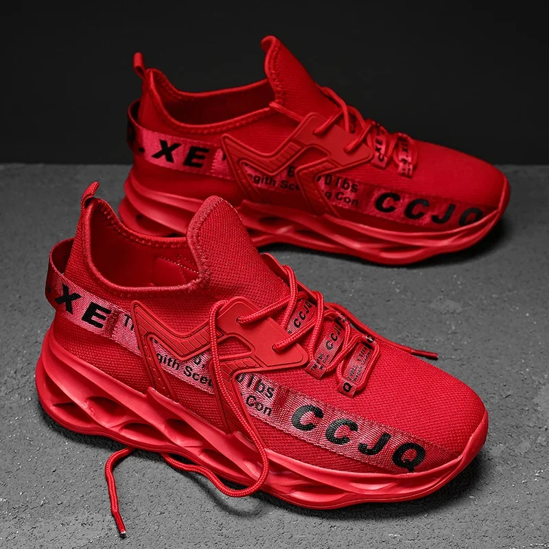 Трикотажные спортивные кроссовки для бега с амортизирующим лезвием легкие