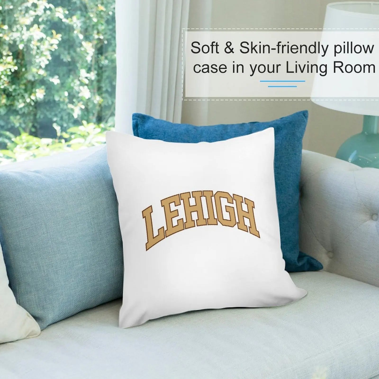 Изогнутая подушка lehigh-college осенняя наволочка для дивана роскошная
