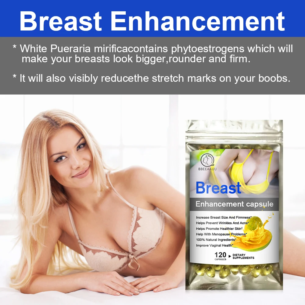 

BBEEAAUU Powerful & Effective Formula Breast Enlargement Capsules Naturally Lift Firms & Firms Breasts Larger and Fuller Breasts
