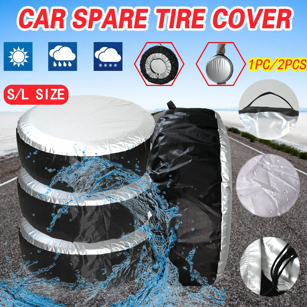 

Чехол для автомобильного запасного колеса, Полиэстеровая Сумка-тоут для хранения и защиты колес, 13-23 дюйма, 1 шт.