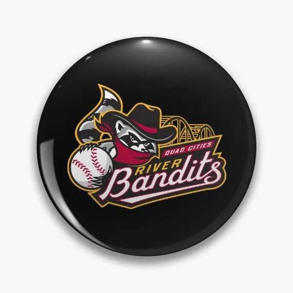 The Quad Cities River Bandits Baseball L  Soft Button Pin Jewelry Collar Decor Lover Fashion Clothes Gift Metal Lapel Pin