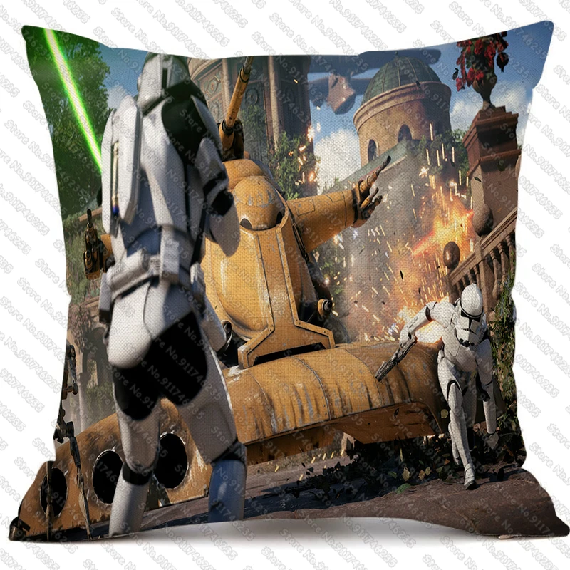 

Disney Star Wars Cushion Cover Home Pillow Cover Sofa Fall Decor Linen Pillow Case Halloween Gift Funda Cojin Cojines 45*45cm