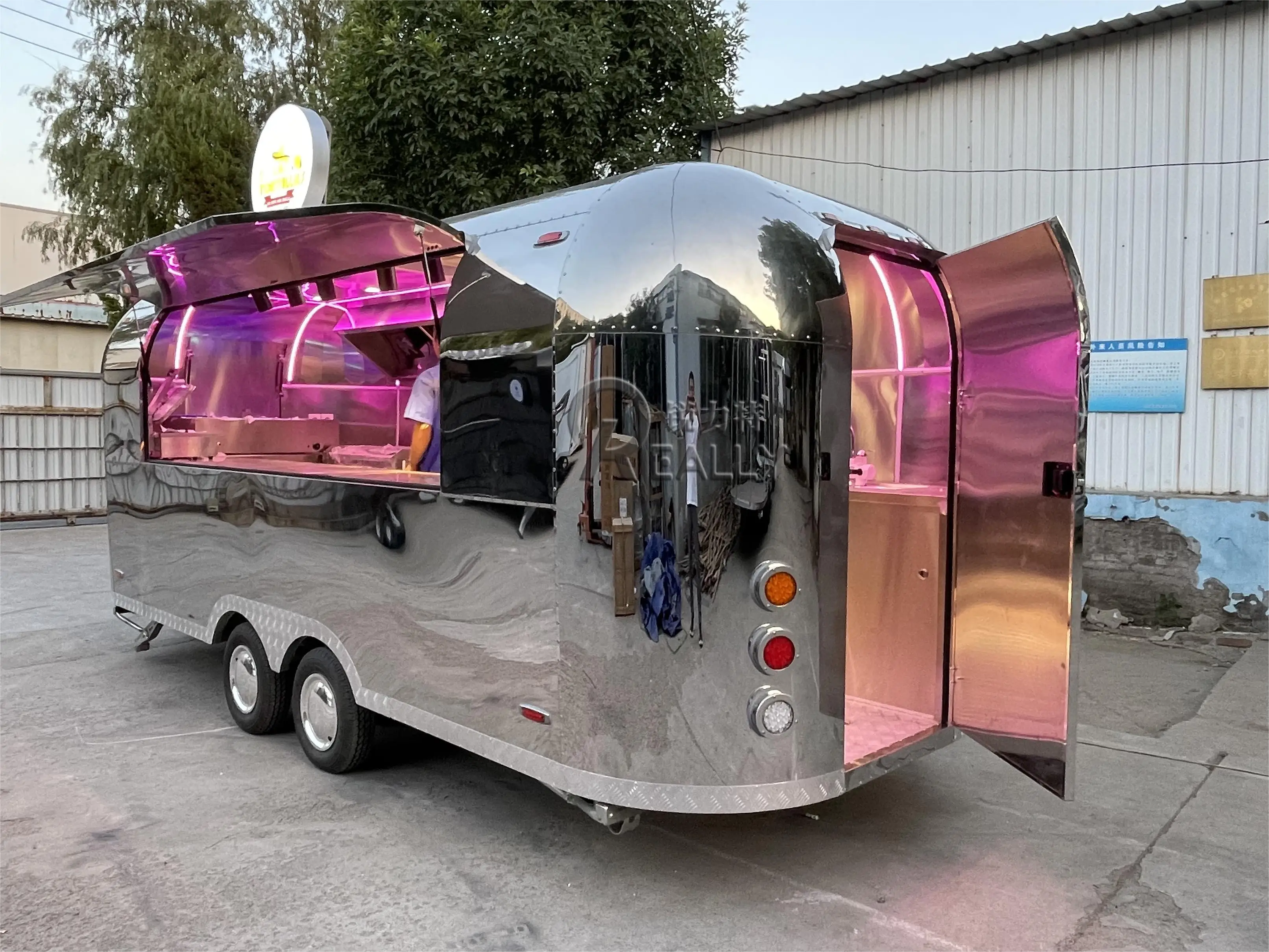 Трейлер для продажи еды из нержавеющей стали от производителя