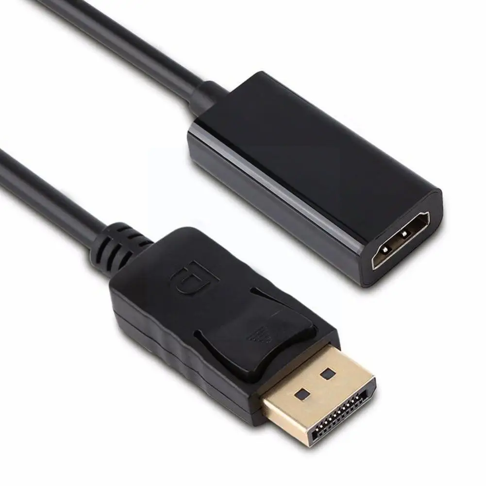 1PC DP Display Port Male To HDMI-compatible Converter Adapter for PC HP/DELL /Lenovo wire DP Male to HDMI-compatible Female H9M4