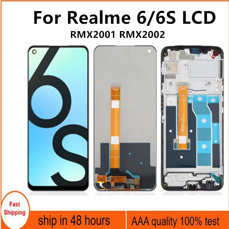 6 5 &quotдля Realme 6S ЖК-дисплей дигитайзер сенсорного экрана в сборе запасные части