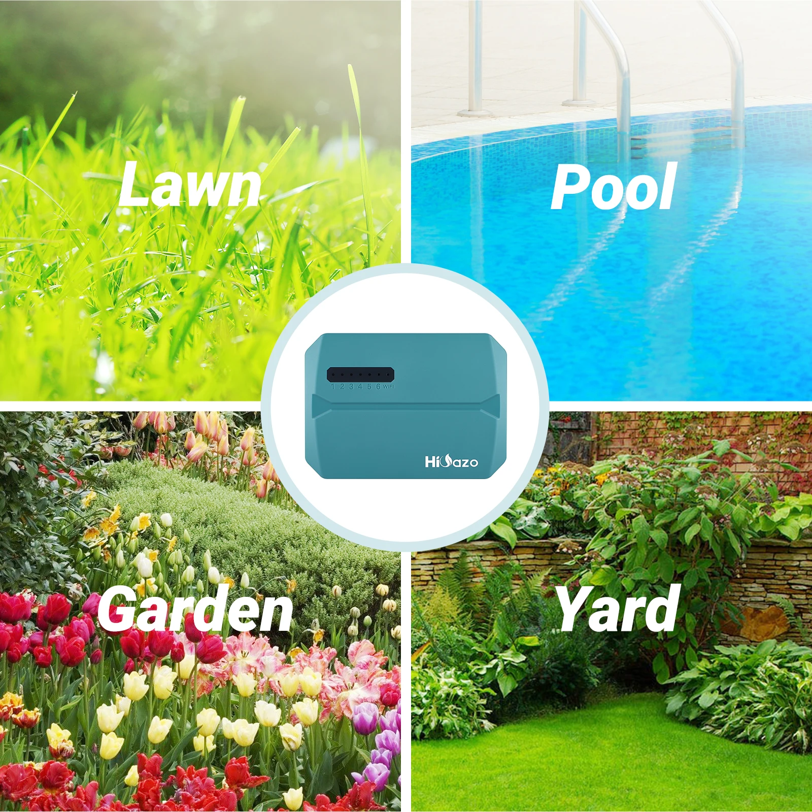 

INKBIRD 8-Zone Controls Wi-Fi Slimme Sprinkler Controller Indoor/Outdoor Smart Timer Irrigation Garden Aanpassing Regen Skip