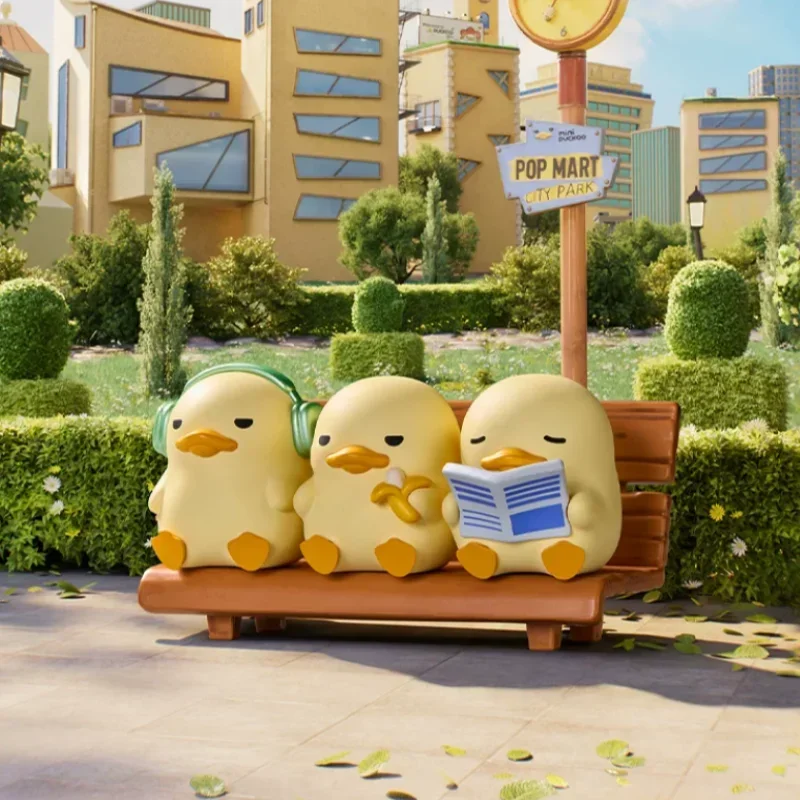 Фото POPMART Mini DUCKOO Citywalk Series: Загадочная коробка-сюрприз (Blind Box), коллекционная фигурка, игрушка, кукла, милая аниме-фигурка, настольное украшение №5