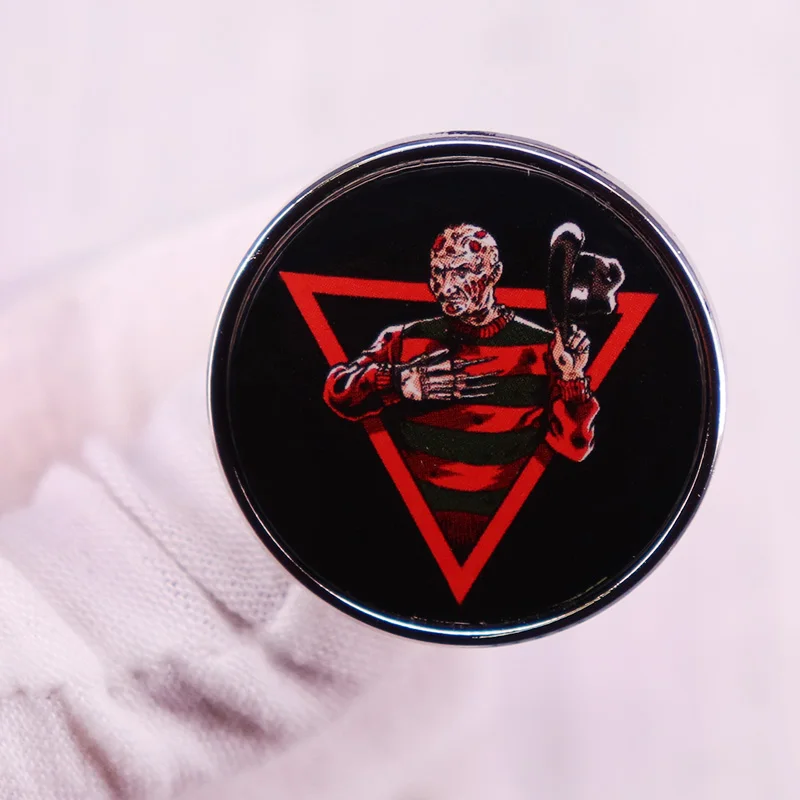 Хэллоуин Кошмар ужас фильм мечта убийца значок демон брошь