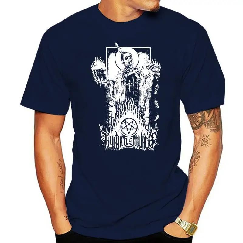 

Thy Art Is Murder Mens Evil Priest T-shirt BlackNew T Shirt Spring Summer