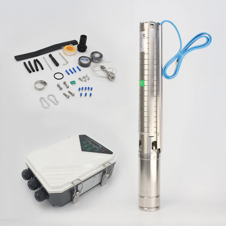 

0.75 hp dpc water pump brushless dc submersible solar pump system