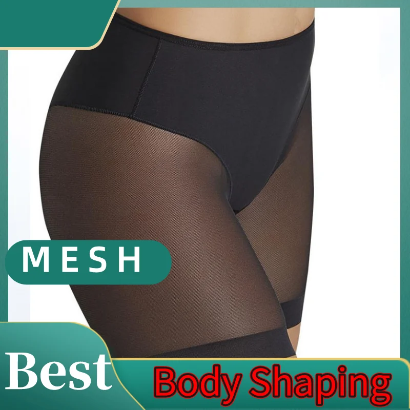 

Control Panties Shaping Panties Body Shaper Breathable High Stretch Seamfree Women's Underpants Clothing Splicing Mesh