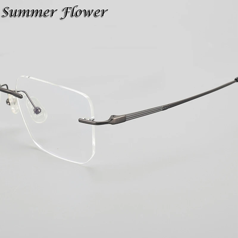 Очки высшего качества мужские очки без оправы оптические на заказ линзы по