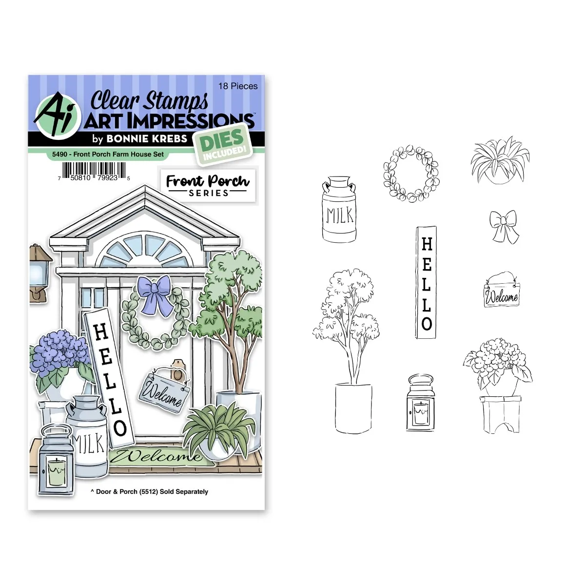 

2022 Summer Front Porch Farm House Cutting Dies Clear Silicone Cling Stamps Diy Cards Making Paper Decoration Embossing Molds