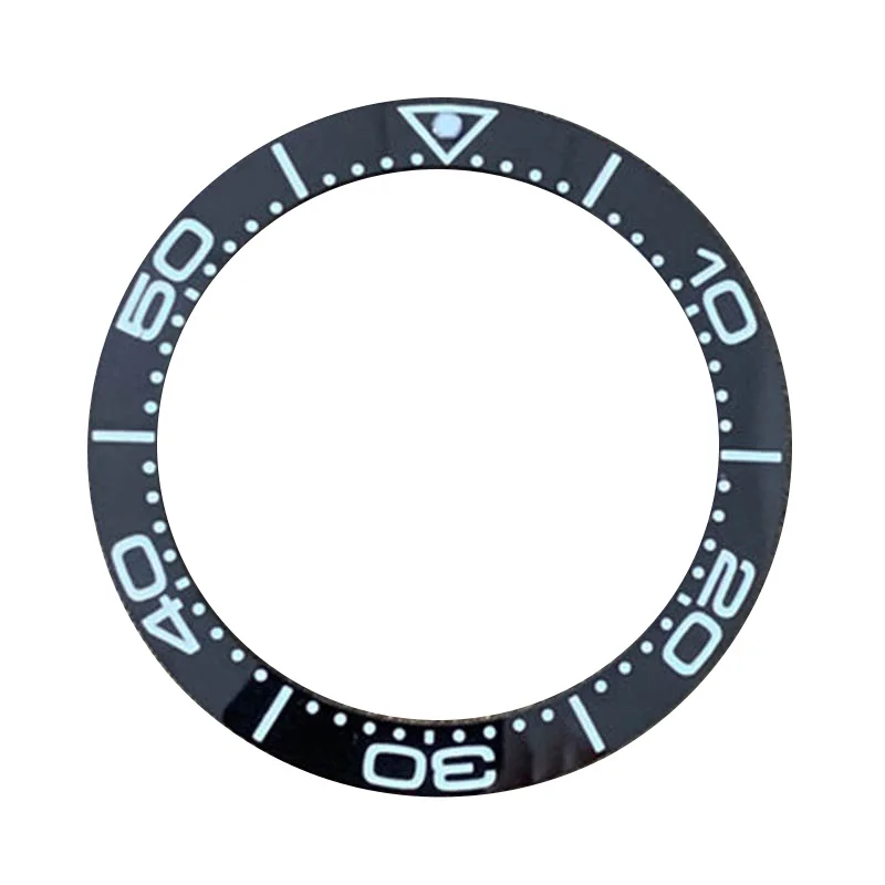 41.5mm Outside Diameter Watch Parts Insert Ring Convex Surface Slope Ceramic Ring Fit For Seamaster 007 Watch Case