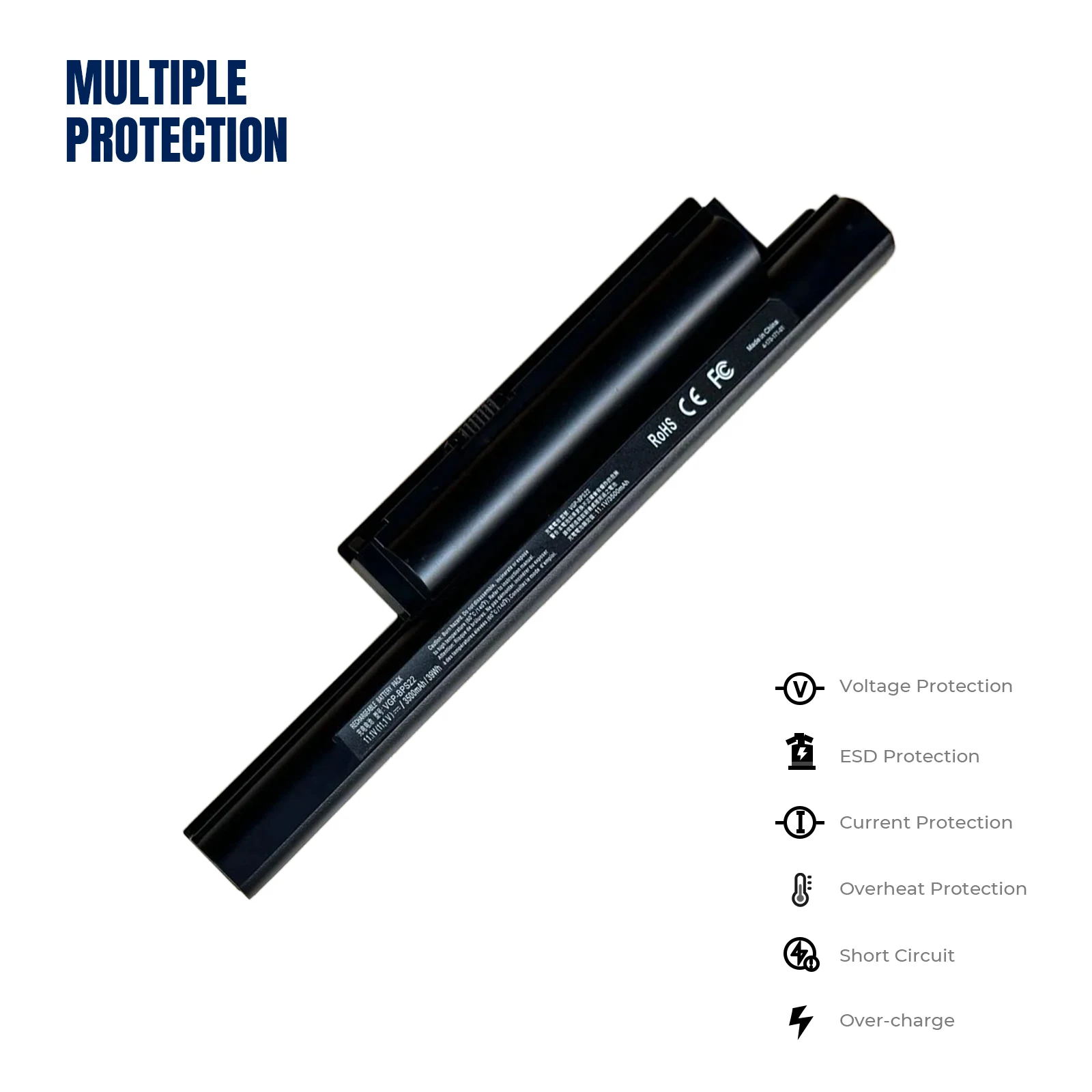 YOOFAN Batería para ordenador портативный Sony VAIO BPS22 VGP-BPS22 VGP-BPS22A VGP-BPL22 A VPC-EB3