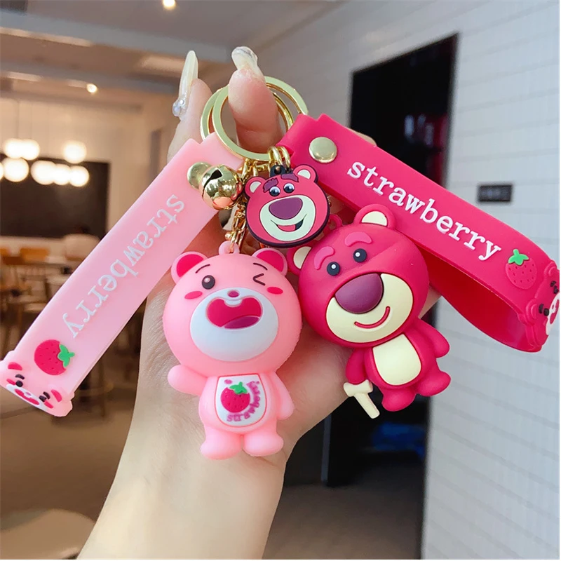 

Free Shipping Disney Toy Story Lotso Key Chain Kawaii Hanging SCulptures & Figurines Cute Home Decoration Accessories Kid's Gift