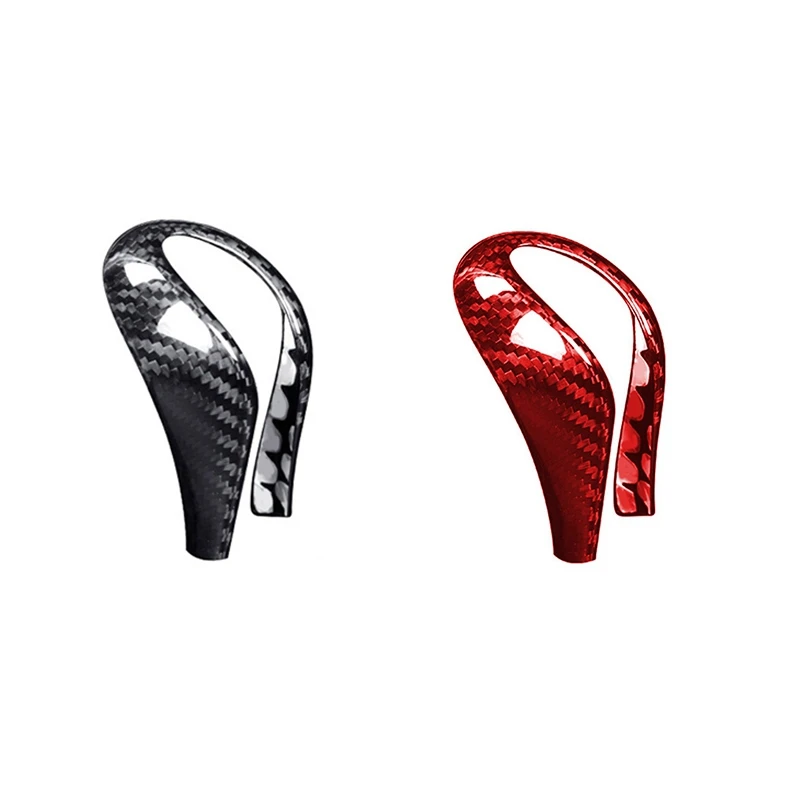 

Carbon Fiber Car Gear Knob Cover Trim Gear Shift Lever Knob Sticker For Infiniti Q50 2014 2015 2016 2017