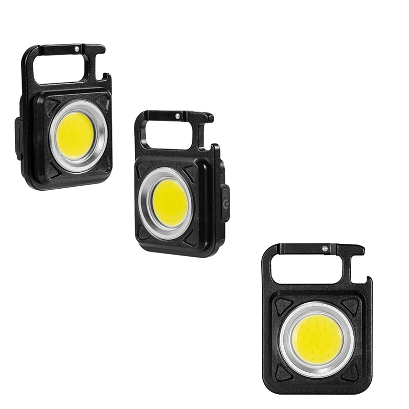 

Multifunctional Mini COB Keychain Usb Charging Emergency Light With Magnetic For Repair Work Outdoor Camping