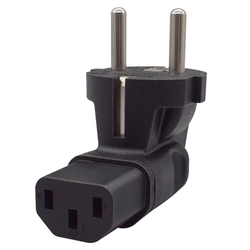 Прямоугольный адаптер питания EU4 8 мм — C13 2-контактный преобразователь папа-мама