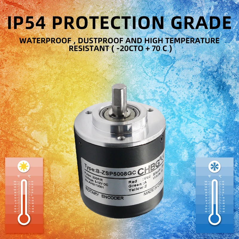CHBG 5008 Двухтактный выход Инкрементный энкодер 20/30/25/40/50/60/80/90/100/3600/5000 ппр