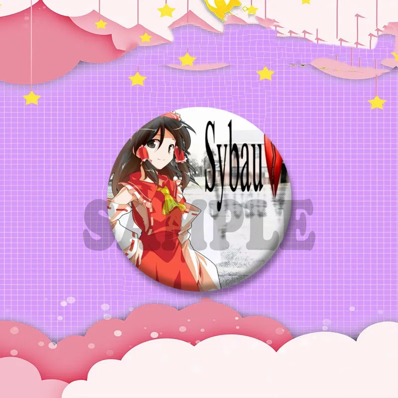 Фото Touhou Project Game, эмалированная булавка, мультяшная брошь Reimu Hakurei Koakuma, значок ручной работы с лацканами, рюкзак, шляпа, ювелирные аксессуары, подарки №5