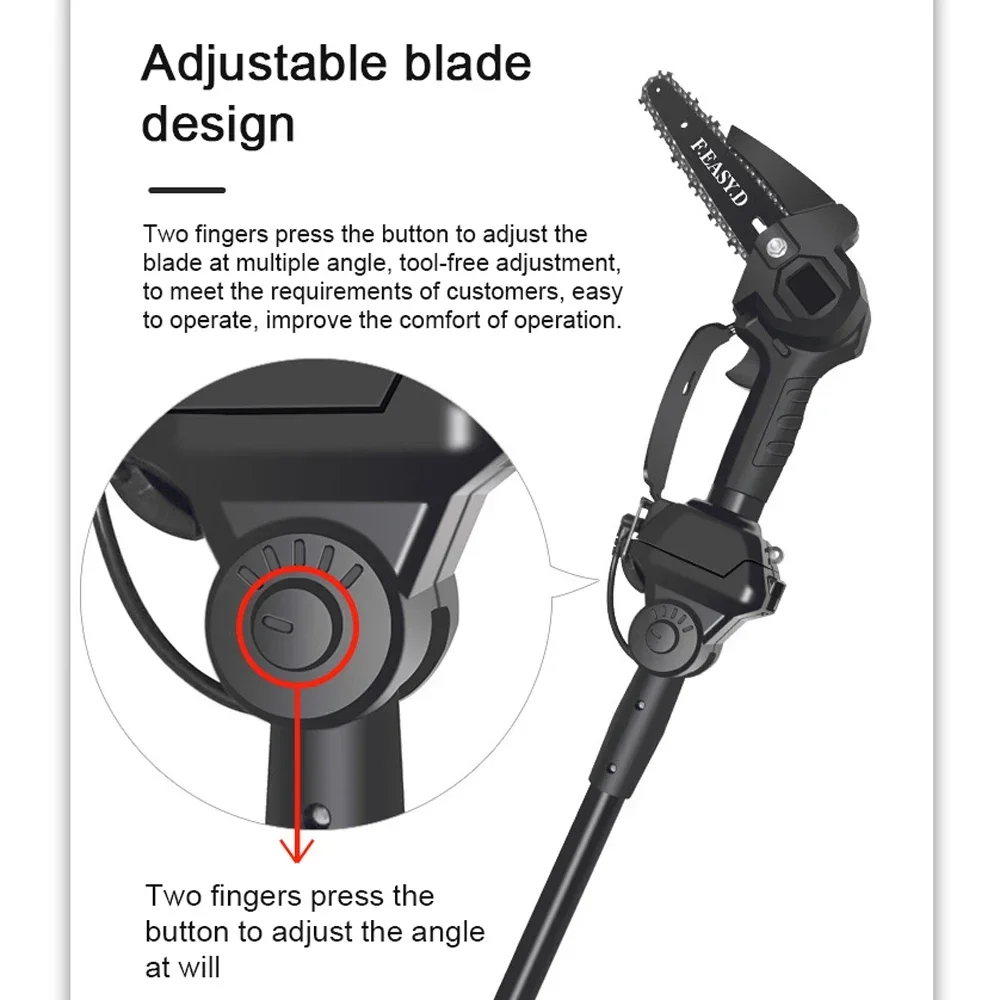 ДЛЯ 21 В 6-дюймовая бензопила электрические обрезная пила ветка дерева садовый