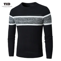 men clothes autumn casual knitted soft cotton sweaters pullover men 2020 winter new fashion striped o neck sweater coat men 3xl