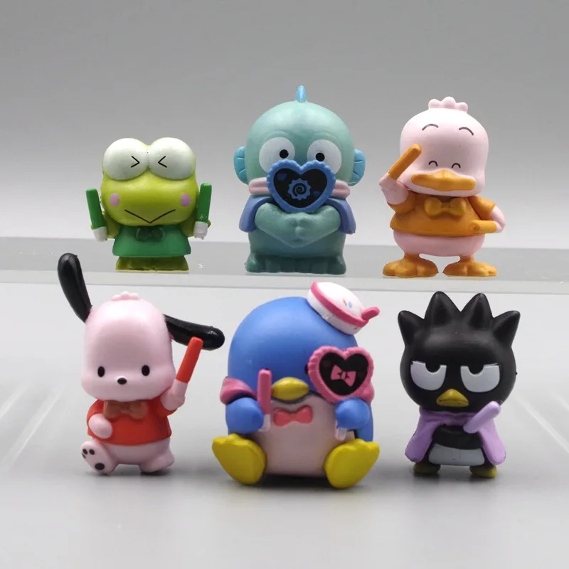 Фигурки Sanrio гасяпон понравико поддержка экшн-фигурки Hangyodon Tuxedosam аниме милые