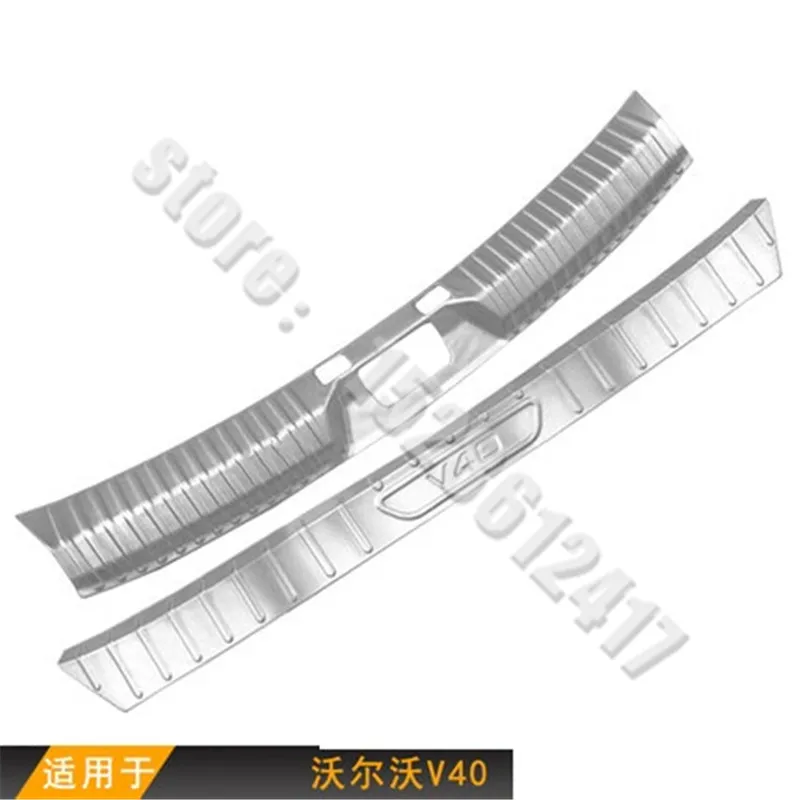 

Для Volvo V40 2014-2019 автомобильный Стайлинг задний Стайлинг из нержавеющей стали защита заднего бампера протектор для багажника