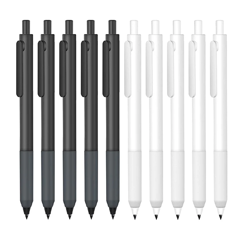 

10 Pieces Everlasting Pencil Inkless Pencil Eternal Mechanical Pencil Replaceable Head For Home Office School Supplies