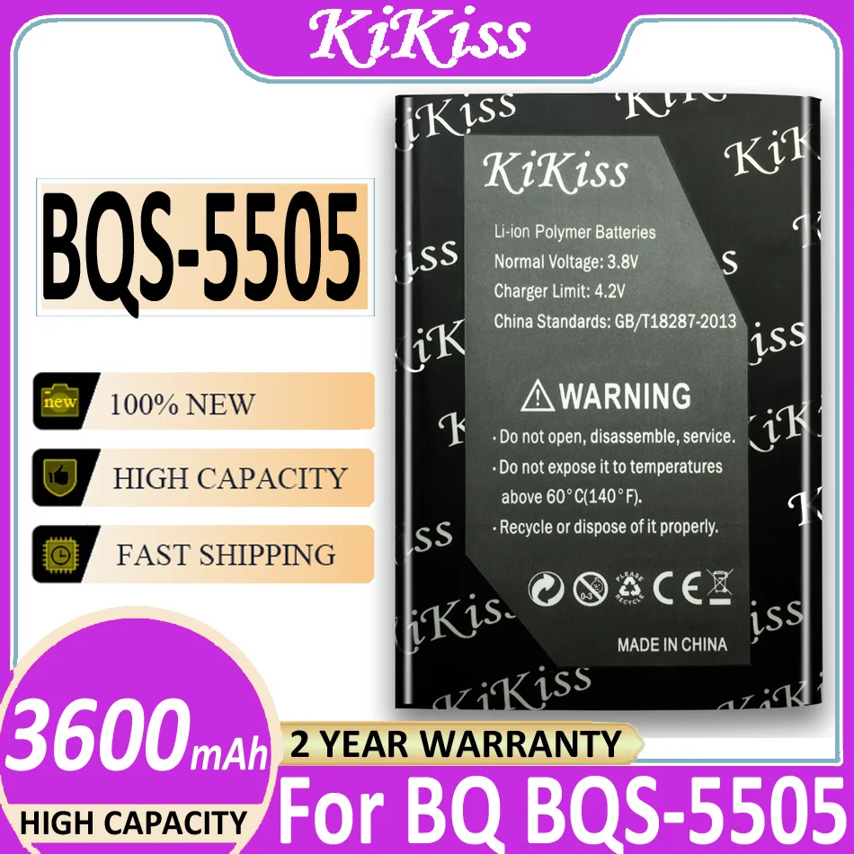 Оригинальный аккумулятор KiKiss 3600 мАч для BQ BQS-5505 Amsterdam/BRAVIS A551 аккумулятор Atlas