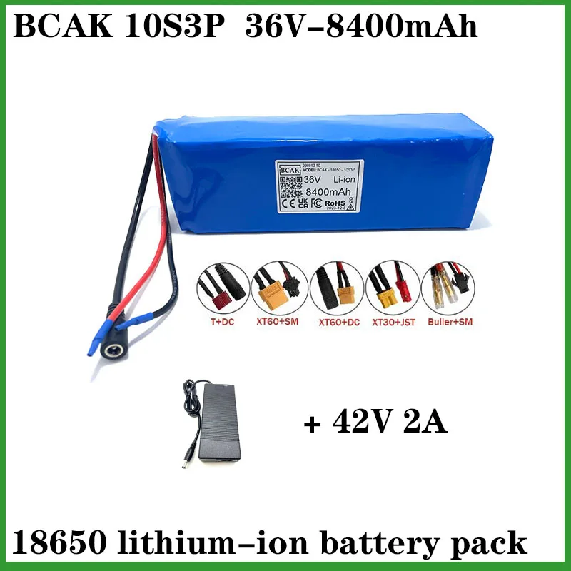 10S3P 36 В 8400 мАч 18650 перезаряжаемый литиевый аккумулятор для велосипеда