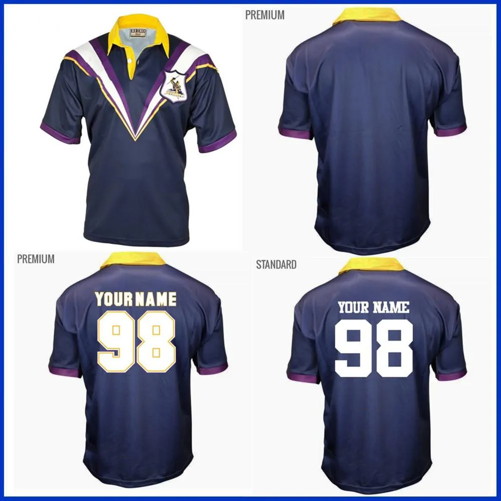 Регби-Джерси в стиле ретро с изображением шторма Мельбурна 1998 |