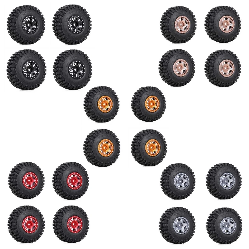 

N80C 4 шт. SCX24 колесные шины SCX24 90081 AXI00001 AXI00002 Axial Scx24 шины и колеса