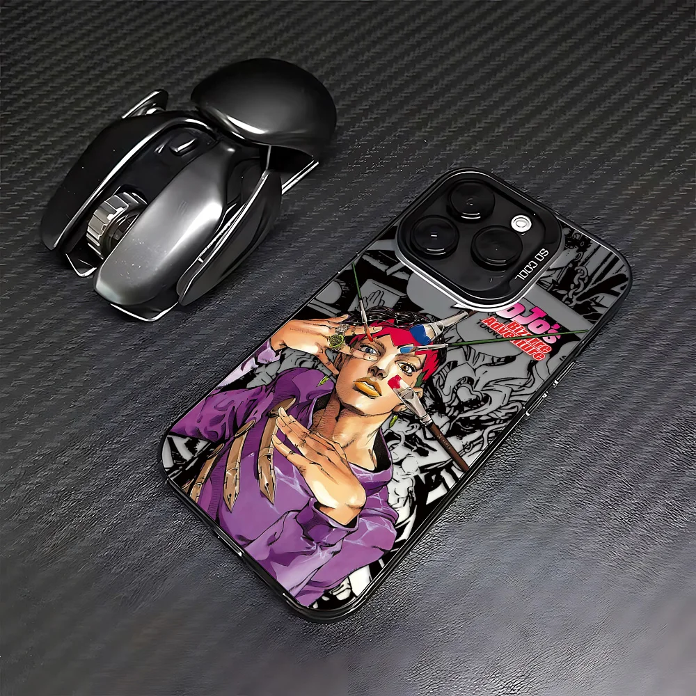 Фото Крутой чехол для телефона J-Jojo Bizarre Adventures для iPhone 17, 17e, 16e, 16, 15, 14, 13, 12, 11 mini, Pro, Max, Plus, матовая задняя крышка с защитой от падений №2