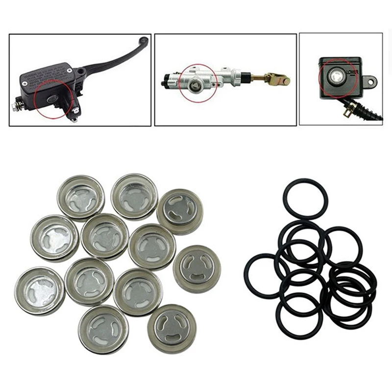 

1 шт. Универсальный 12 мм 18 мм смотровое стекло для мотоцикла смотровое стекло с уплотнением для тормозного насоса тормозной цилиндра оптовая продажа простая установка