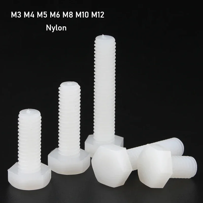 

Нейлоновые винты с шестигранной головкой M3 M4 M5 M6 M8 M10 M12