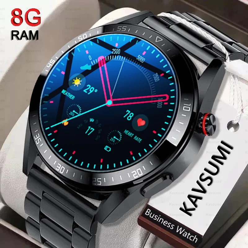 

2023 New Smartwatch Men Bluetooth Call Watch 454*454 AMOLED 1.39 Inch Screen Always Display The Time 8GB Local Music Smart Watch