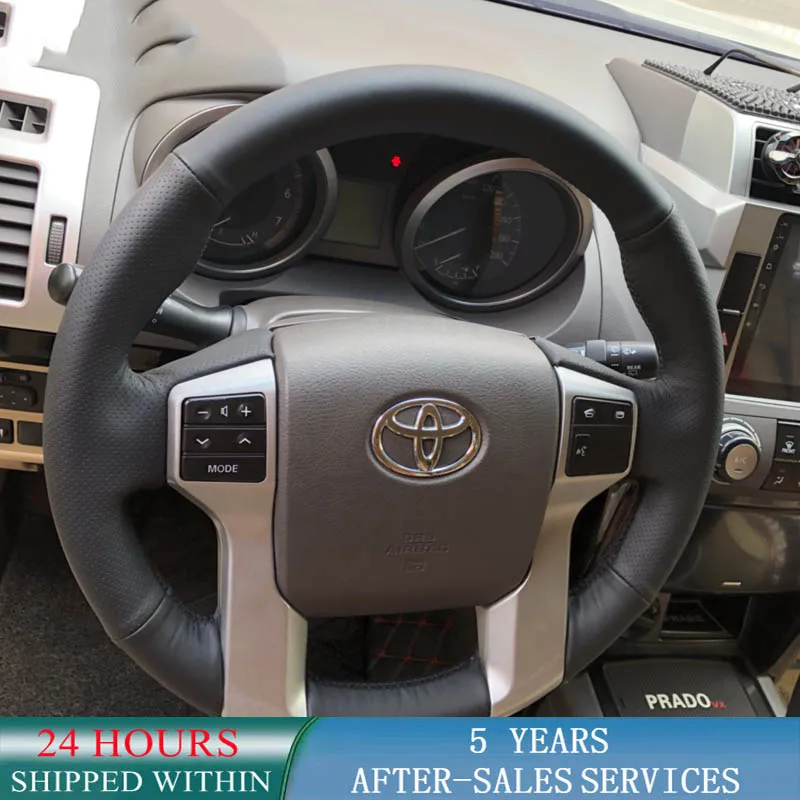 

Чехол рулевого колеса автомобиля микрофибра для Toyota Land Cruiser Prado ручная работа яркая пшеничная Тундра Tacoma 4runner 2010-2014