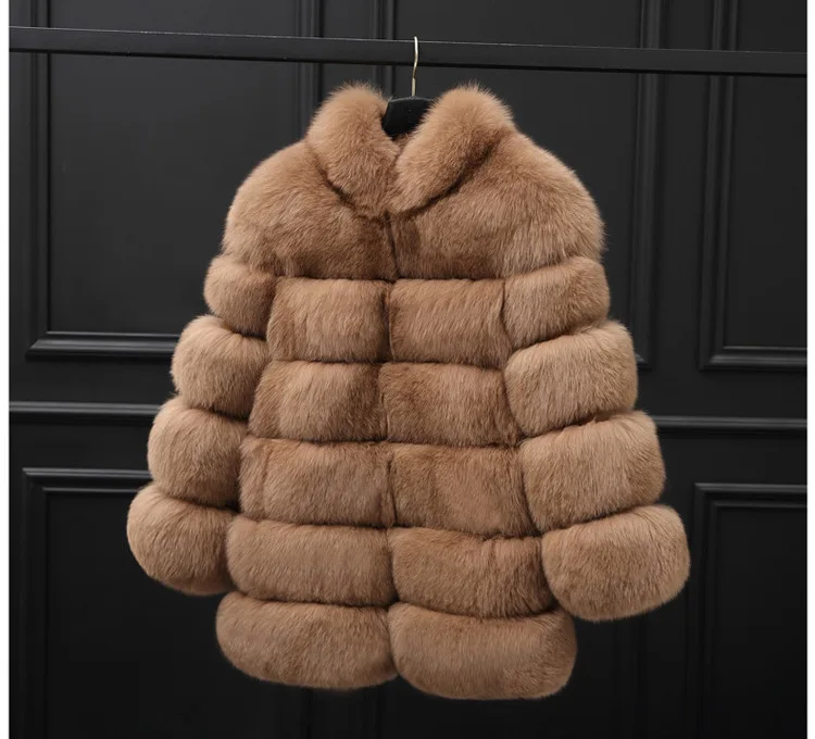FURYOUME 2022 New Real Fur Coat 100% Natural Fur Jacket Female Winter Overcoat High Quality Outerwear Free Shipping enlarge