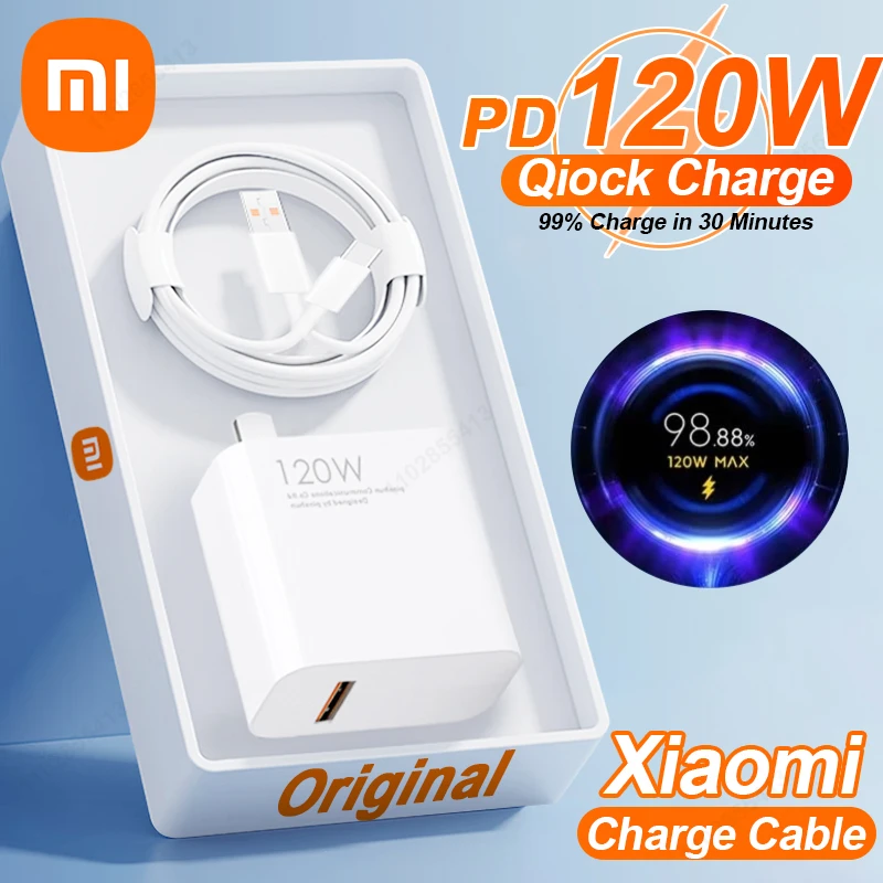 

Original Xiaomi 120W Fast Charging MAX USB Charger Type C Cable Xiaomi 13 Ultra Pro Poco F5 Redmi Note 12 PD Phones Accessories