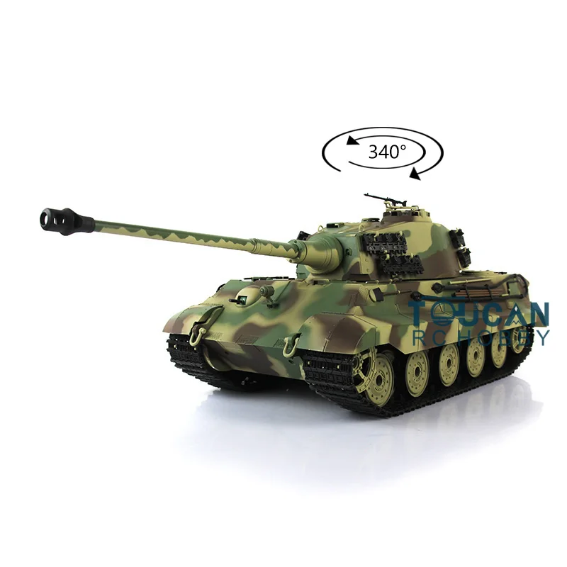 2 4G Heng Long 1/16 7 0 пластиковая немецкая модель танка King Tiger RTR RC 3888A инфракрасная боевая