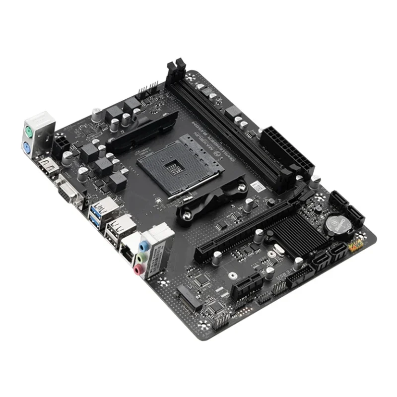 Комплект игровой материнской платы MAXSUN AMD B450M с процессором R5 5500 AM4 материнская