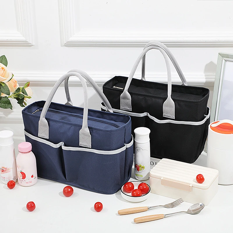 

Portable Lunch Bag Cooler Lady Carry Picinic Food Thermal Insulated Tote Insulation Package Lunchbox Storage Bag 2023 Fashion